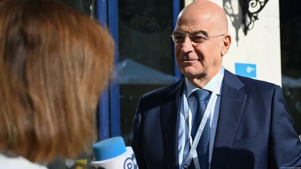 Ampliación del presupuesto de defensa: el ministro de Defensa de Grecia, Nikos Dendias, en el MSC de Múnich 2024.<span class="copyright">Irene Anastassopoulou/DW</span>
